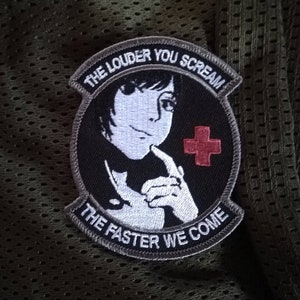 Pararescue PJ "The Louder You Scream" Morale Patch - Hook & Loop (Velcro) Backing 9 thumbnail image