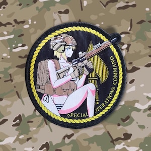 U.S. Military Waifu Series - SOCOM, anime waifu airsoft military morale patch