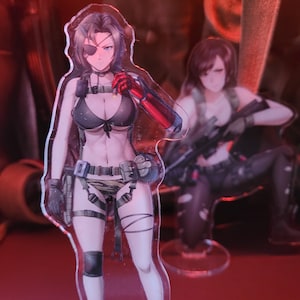 Metal Gear Solid V inspired - Diamond Dogs FEM Venom Snake + Quiet Anime Pinup Acrylic Figures Pack