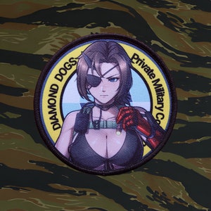 Metal Gear Solid V - Diamond Dogs inspired, &#39;FEM-BOSS&#39; Female Naked Snake, military anime morale patch