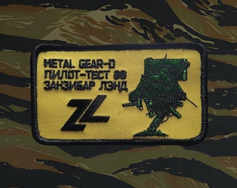 Metal Gear-D Zanzibarland 'Test Pilot', military airsoft cosplay morale patch