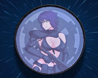 Toppa morale anime pin-up weeb femminile, Waifu, soldato della morte imperiale