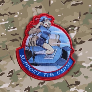 Post Office Support & Mail Call, anime waifu airsoft military morale patch