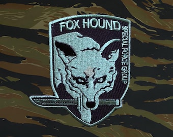 Metal Gear Solid inspired, OD SWAT "FOXHOUND", military airsoft cosplay morale patch