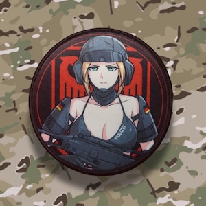 German police, GSG 9 SWAT waifu female pinup weeb anime morale patch