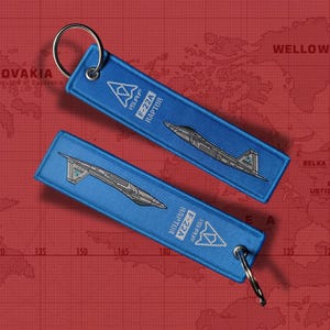 ISAF Mobius Squadron F-22 Keychain