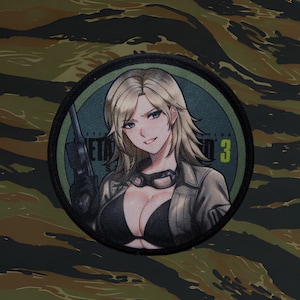 Metal Gear Solid 3: Snake Eater inspired, EVA anime waifu, military morale patch
