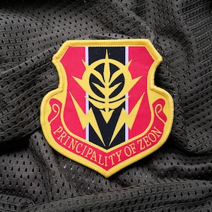 Gundam inspired, Principality of Zeon, military morale patch image 2