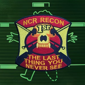 Post-apocalyptische New California Republic Rangers 1st Recon, patch militair moreel