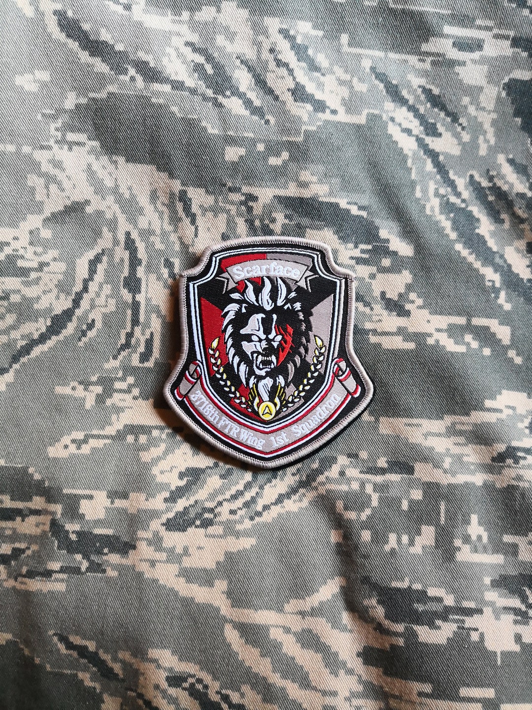 Ace Combat 2 Inspired, Scarface Squadron, Military Morale Patch - Etsy