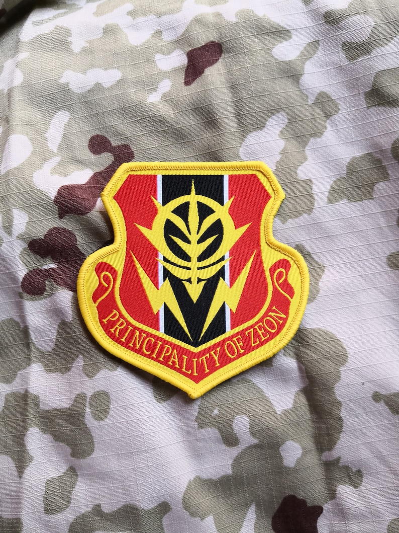 Gundam inspired, Principality of Zeon, military morale patch image 1