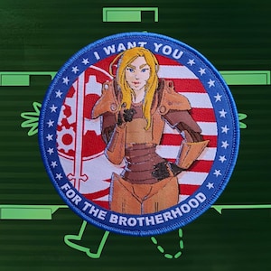 Post-apocalyptische Brotherhood of Steel, militaire anime-moraalpatch