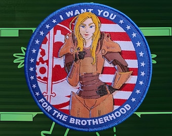 Postapocalyptic Brotherhood of Steel, military anime morale patch