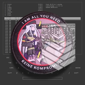 Girls' Frontline (GFL) - Waifu Four-One-Six, tactical doll military anime morale patch