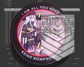 Girls' Frontline (GFL) - Waifu Four-One-Six, tactical doll military anime morale patch