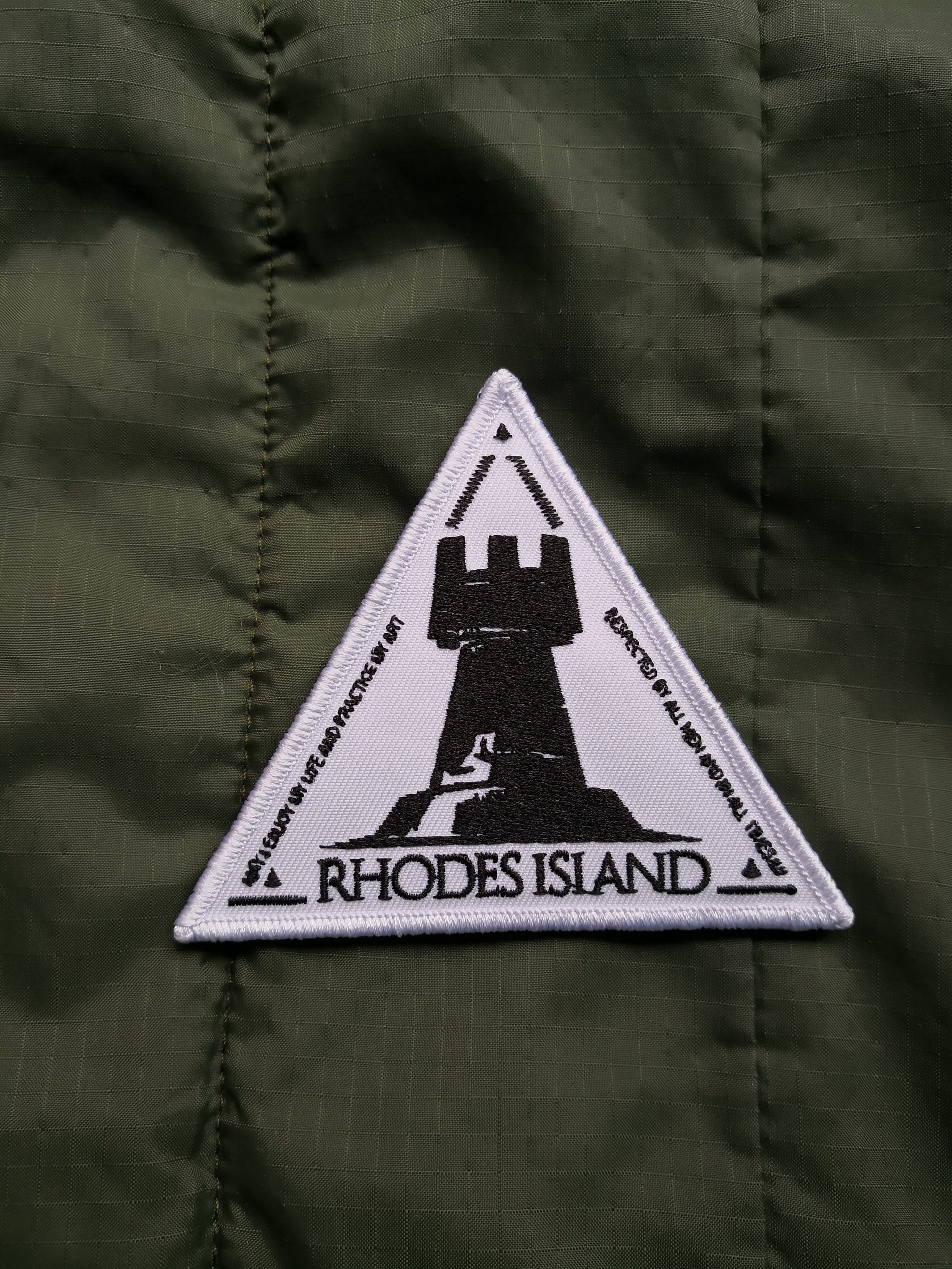 Arknights inspired, Rhodes Island Pharmaceuticals military morale  patch