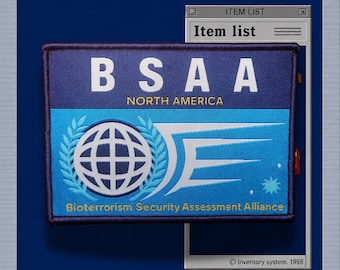 Biohazard Inspired, North American BSAA RAID styled, Evil Resident, front panel large scale morale patch