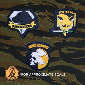 Metal Gear Saga inspired Micro Morale Patches set