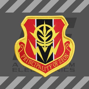 Gundam inspired, Principality of Zeon, military morale patch