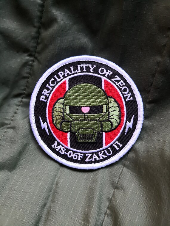 Gundam Inspired, MS-06F Zaku II, Military Morale Patch - Etsy