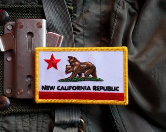 Fallout inspiriert, Flagge der Neuen Republik Kalifornien, Militärmoral Patch