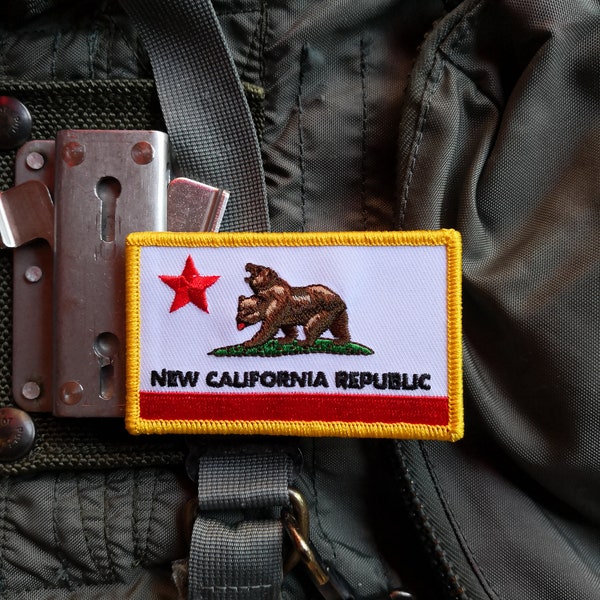 Fallout inspired, New California Republic flag, military morale patch