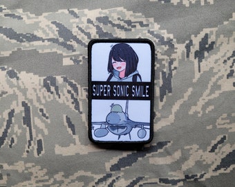 Atamonica - F-16 'Super Sonic Smile' military anime morale patch