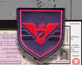 Arstotzka emblem USSR Soviet Eastern Bloc military morale patch