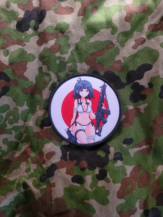 Japanese Bikini Girl Anime Pinup Morale Patch 