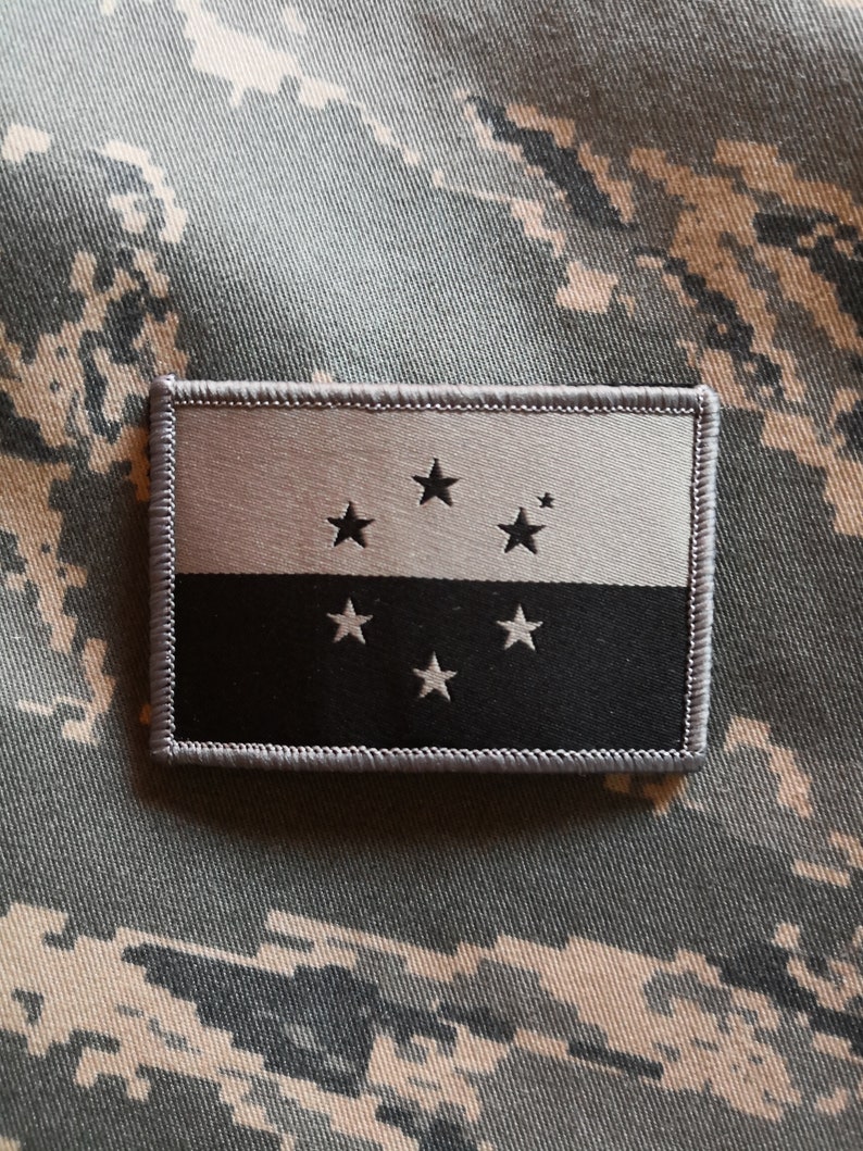 Ace Combat inspired, Osea Federation low visibility flag ACU, Military Morale Patch image 1