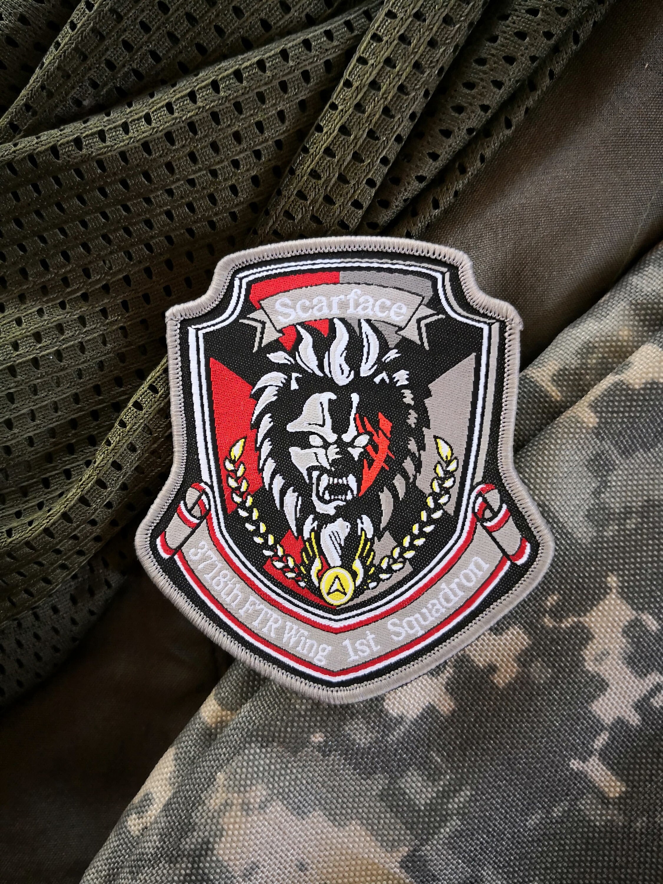 Ace Combat 2 Inspired, Scarface Squadron, Military Morale Patch - Etsy