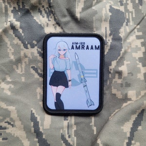 Atamonica - AIM-120 AMRAAM Missile military anime morale patch