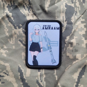 Anime Waifu Military Series Japanese JSDF, Military Morale Patch 