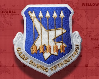 Osean Air Defense Force 5th Fighter Wing cosplay airsoft military embroidered morale patch