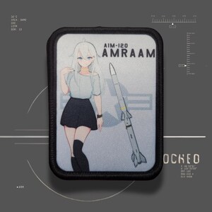 Atamonica - AIM-120 AMRAAM Missile military anime morale patch