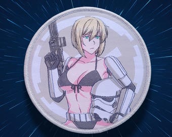 Imperial Cannon Fodder Trooper waifu Storm girl, toppa morale anime pinup weeb femminile