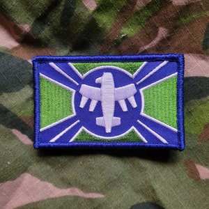 Starship Troopers inspired, United Citizen Federation Flag, military morale patch