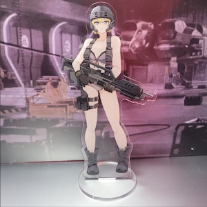 Starship Troopers inspired Mobile Infantry anime pinup girl acrylic figure