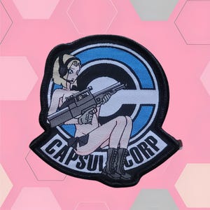 Capsule Corporation 'Ms. 18' military anime morale patch