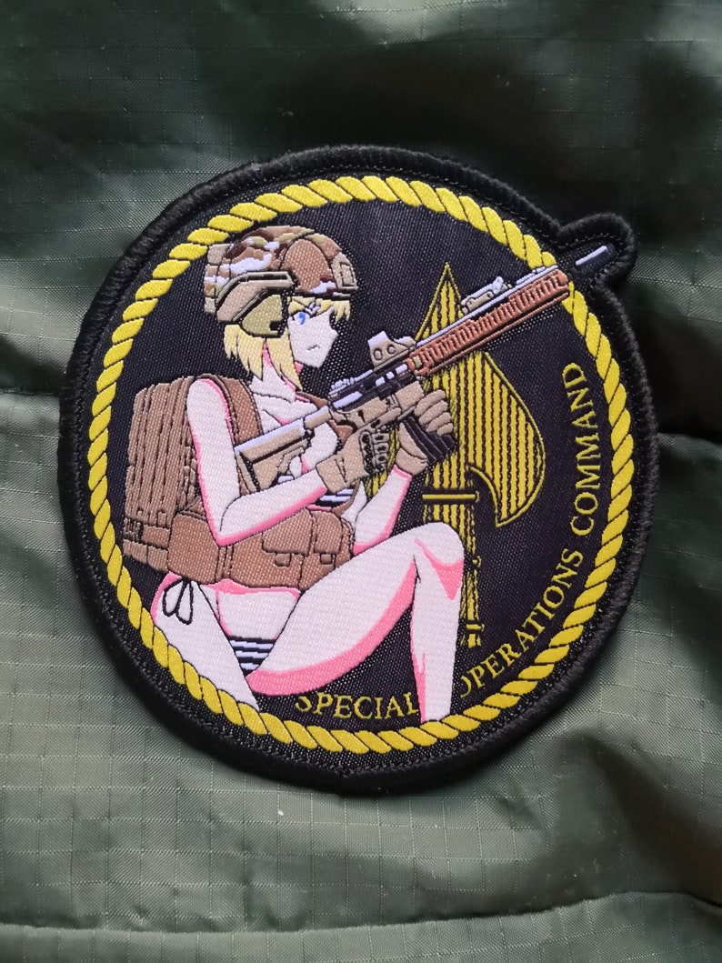 U.S. Military Waifu Series military morale patch Etsy