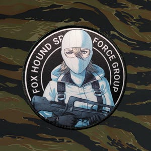 Metal Gear Solid inspired, Genome Soldier (Disguised Meryl Silverburgh), anime military morale patch