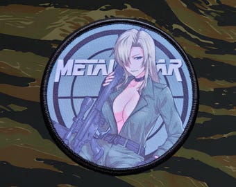 Metal Gear Solid inspired, Sniper Wolf, military anime video game morale patch
