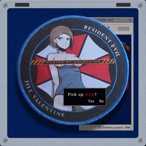 Biohazard Inspired, Jill Valentine Fan Art, Evil Resident, weeb morale patch