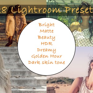 28 Lightroom presets for desktop, Blogger preset, Photo filter, Fashion Summer preset