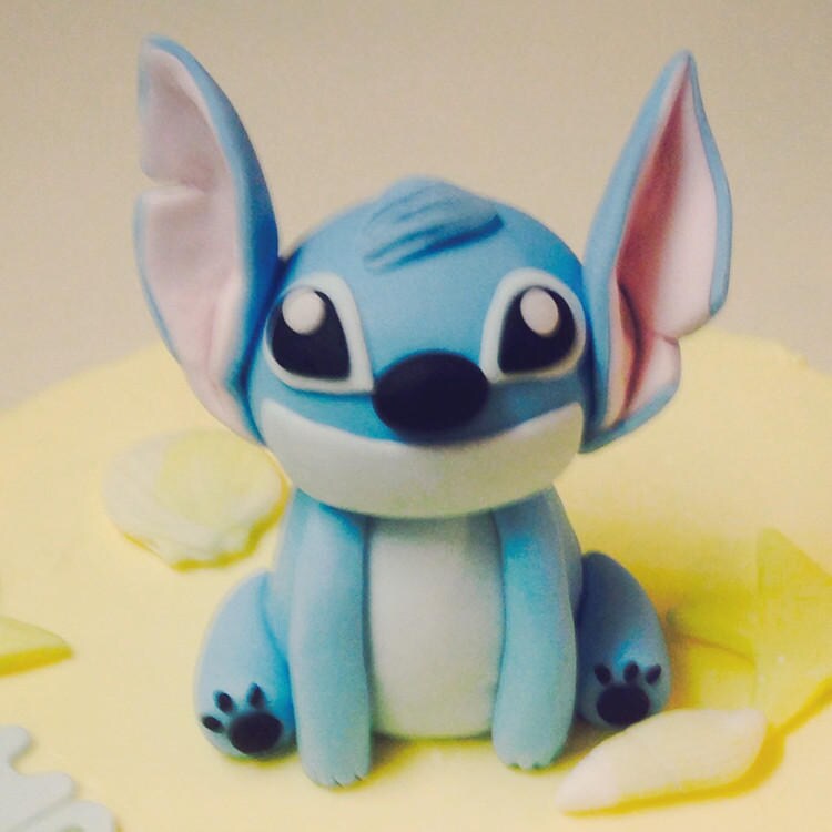 Stitch Fondant Cake Topper 3d Fondant Cake Topper Etsy