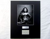 vintage Ava Gardner Autograph Autographed Signed Display Art Piece black and white photograph photo artwork