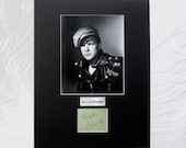 vintage Marlon Brando Autograph Autographed Signed Display Art Piece black and white photograph photo artwork
