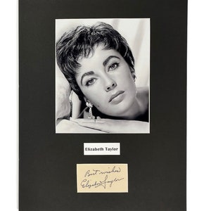 Signed Photograph Elizabeth Taylor - Etsy