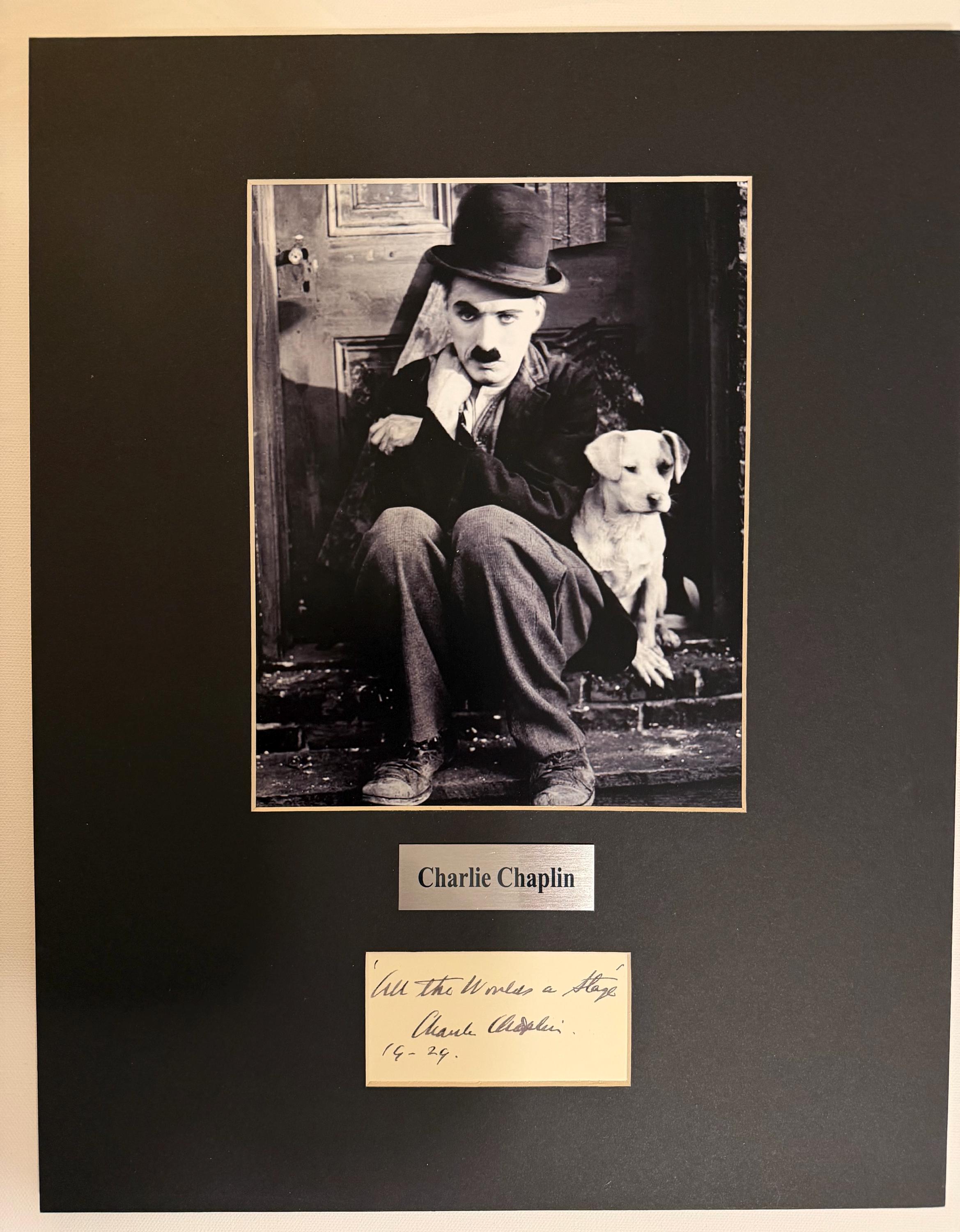 Charlie Chaplin Autograph - Etsy