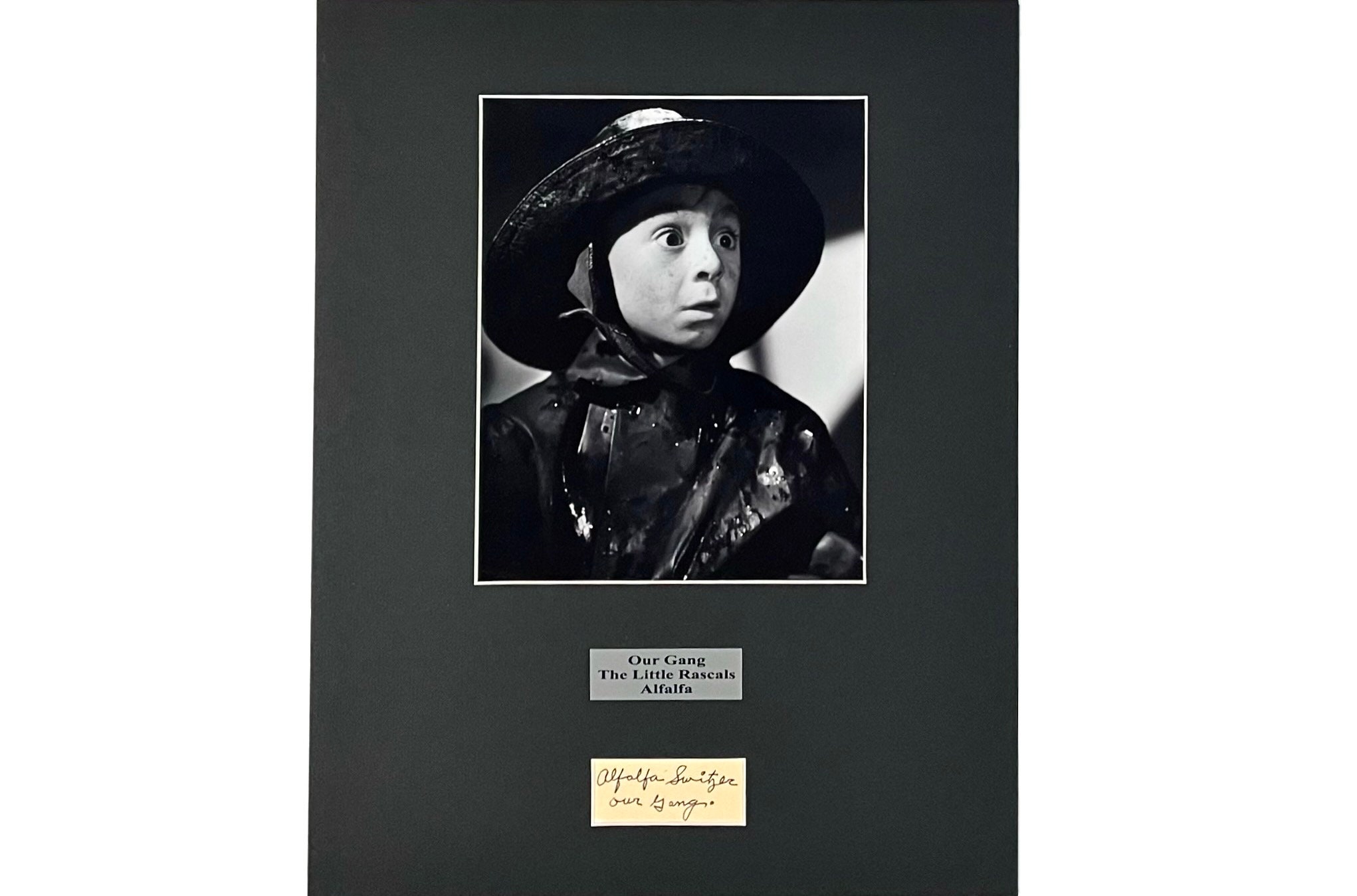 Lil Rascal Handwriting Alfalfa Little Rascals Original
